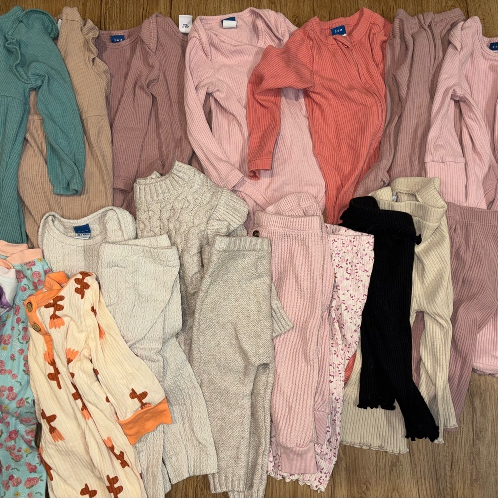 Burt's Bees Old Navy Cat & Jack Clothing lot 3-6 6-9